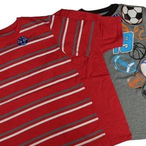 BUNDLE Garanimals & Fruit of Loom Short Sleeve Shirt Set - 3 shirts - M **NEW**